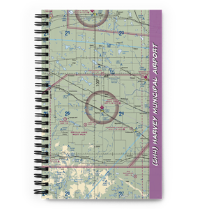 Harvey Municipal Airport (5H4) VFR Sectional Notebook