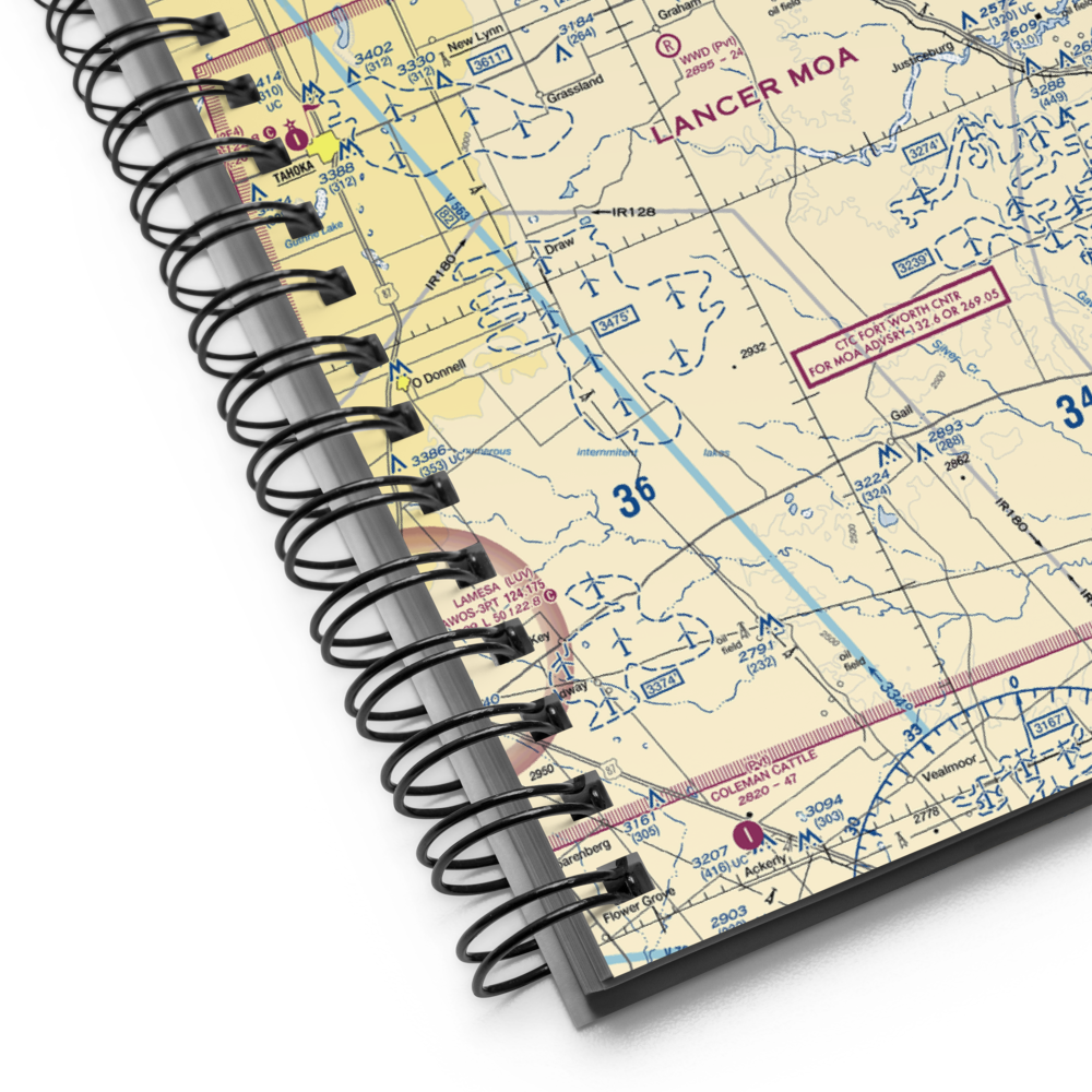 Post Garza County Municipal Airport (5F1) VFR Sectional Notebook 