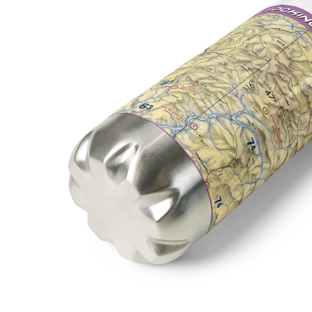 Stocking Meadows Airport (ID33) VFR Sectional Water Bottle 