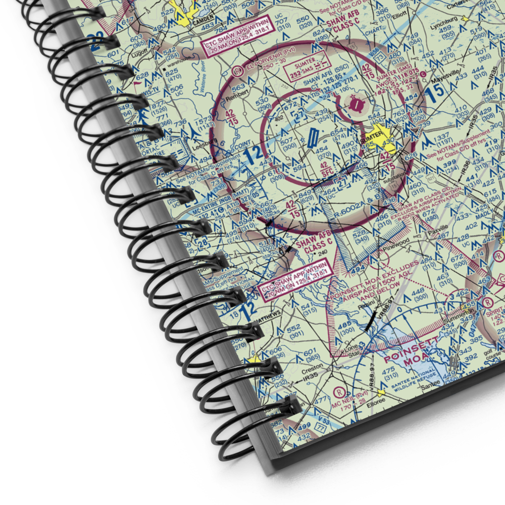 Lee County Butters Field (52J) VFR Sectional Notebook 