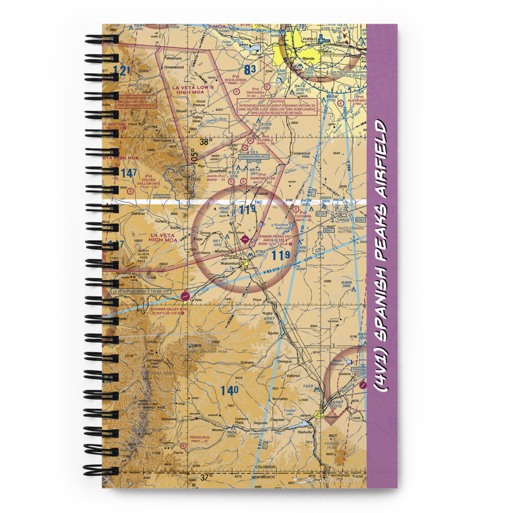Spanish Peaks Airfield (4V1) VFR Sectional Notebook 