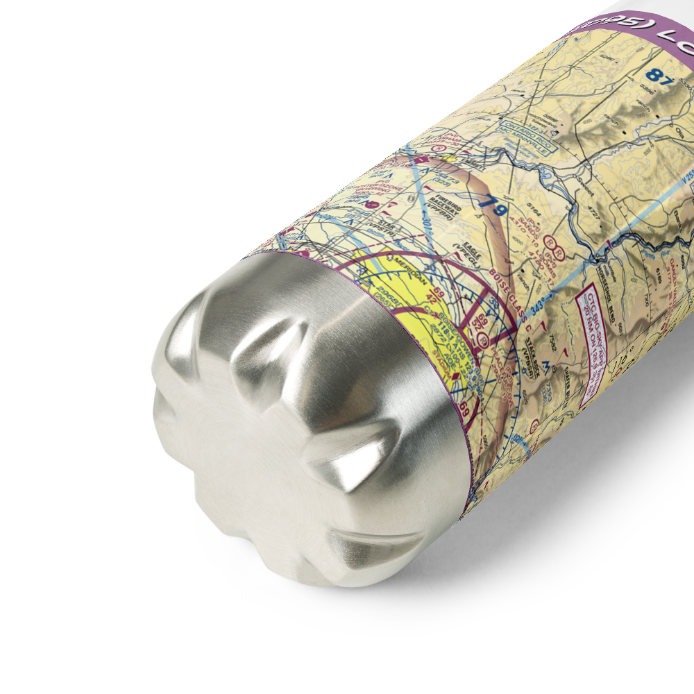 Loomis Airport (ID95) VFR Sectional Water Bottle 