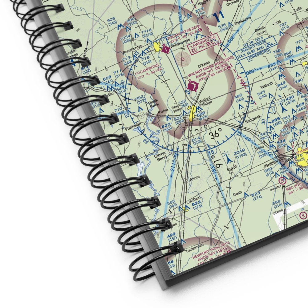 Corning Municipal Airport (4M9) VFR Sectional Notebook 