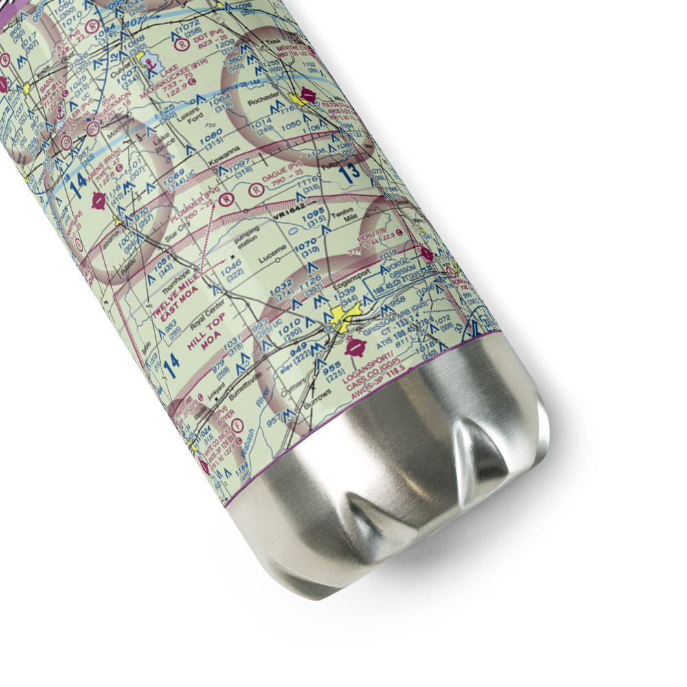 Dague Strip (II12) VFR Sectional Water Bottle 