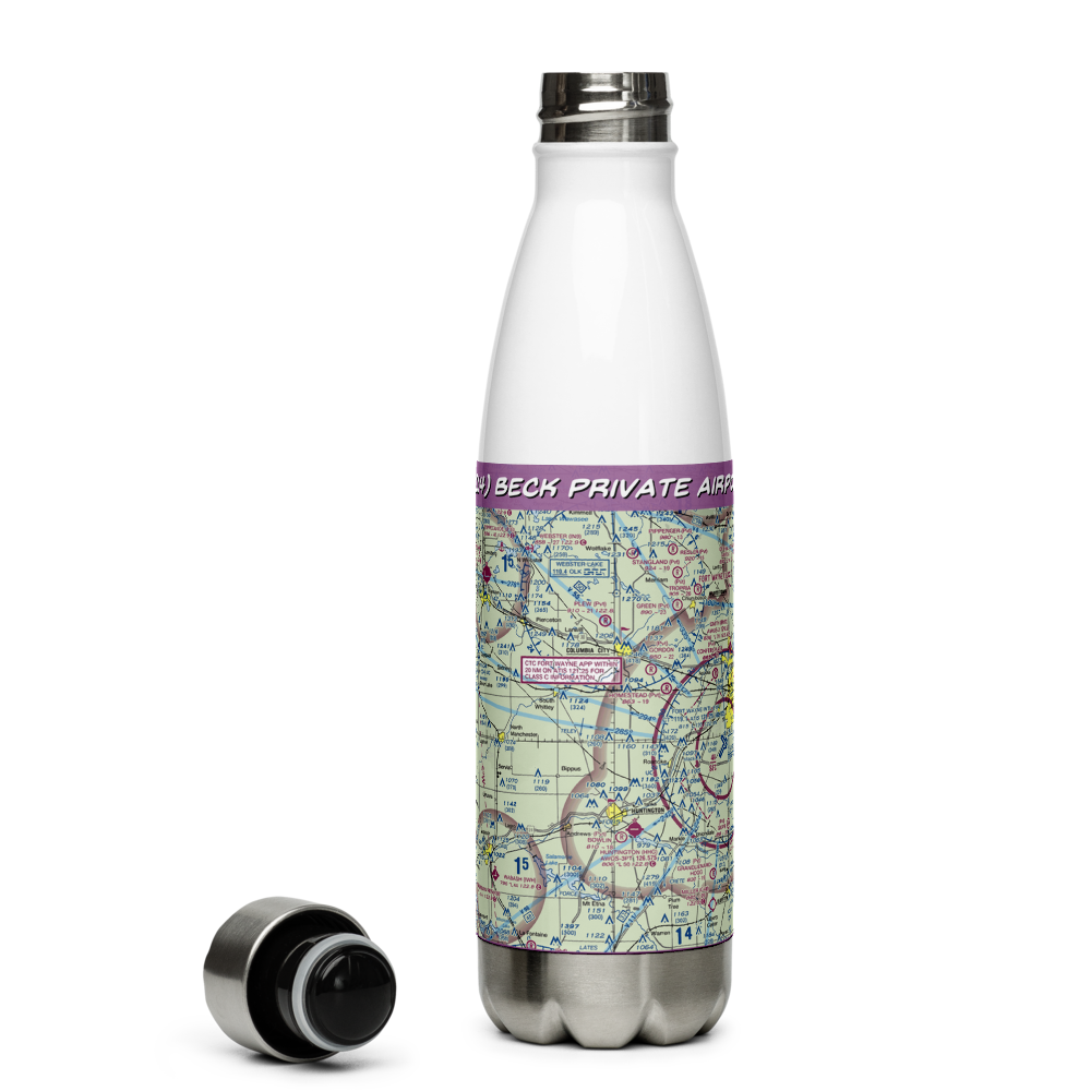 Beck Private Airport (II14) VFR Sectional Water Bottle 