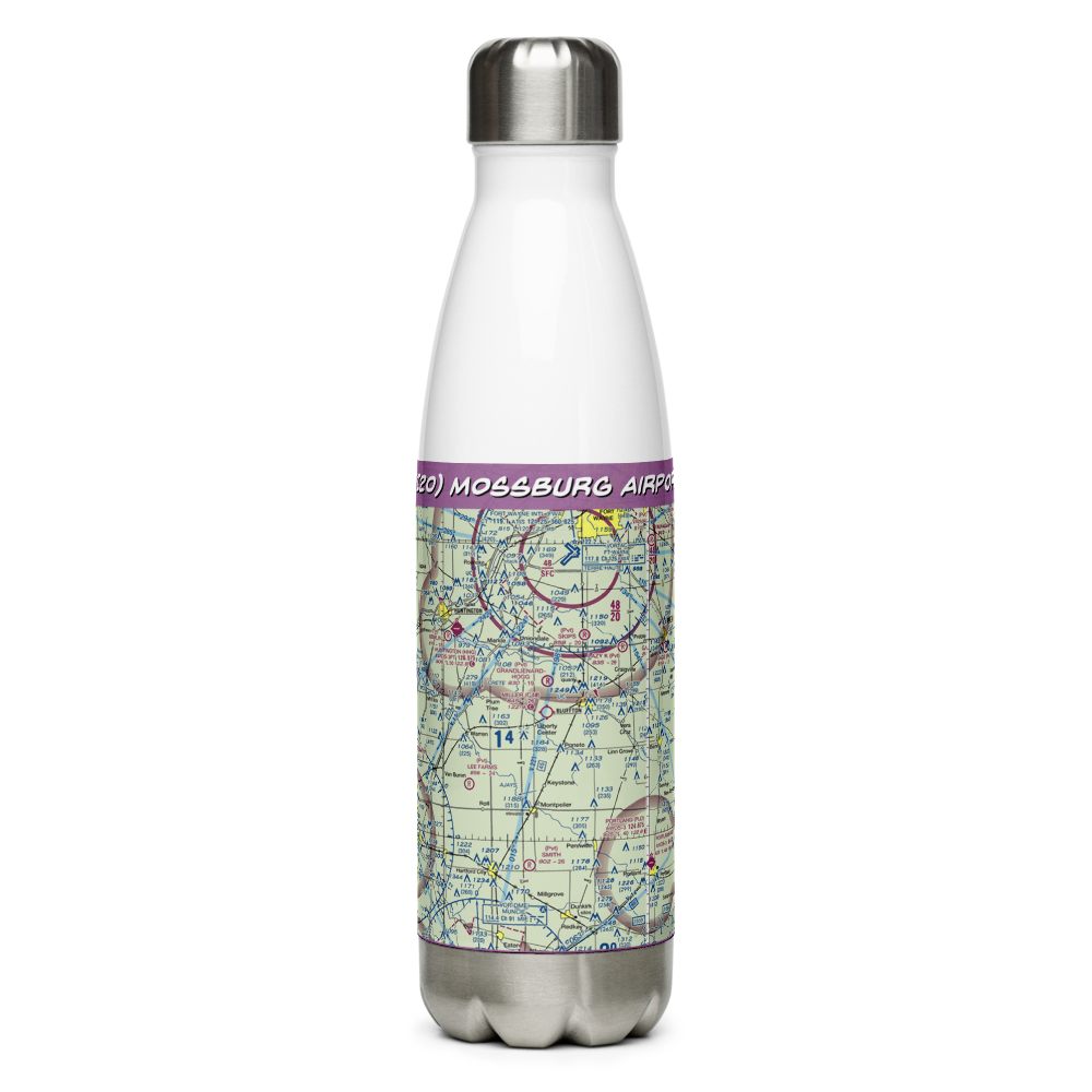 Mossburg Airport (II20) VFR Sectional Water Bottle 