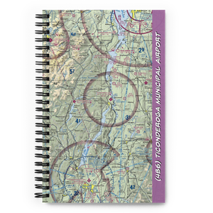 Ticonderoga Municipal Airport (4B6) VFR Sectional Notebook