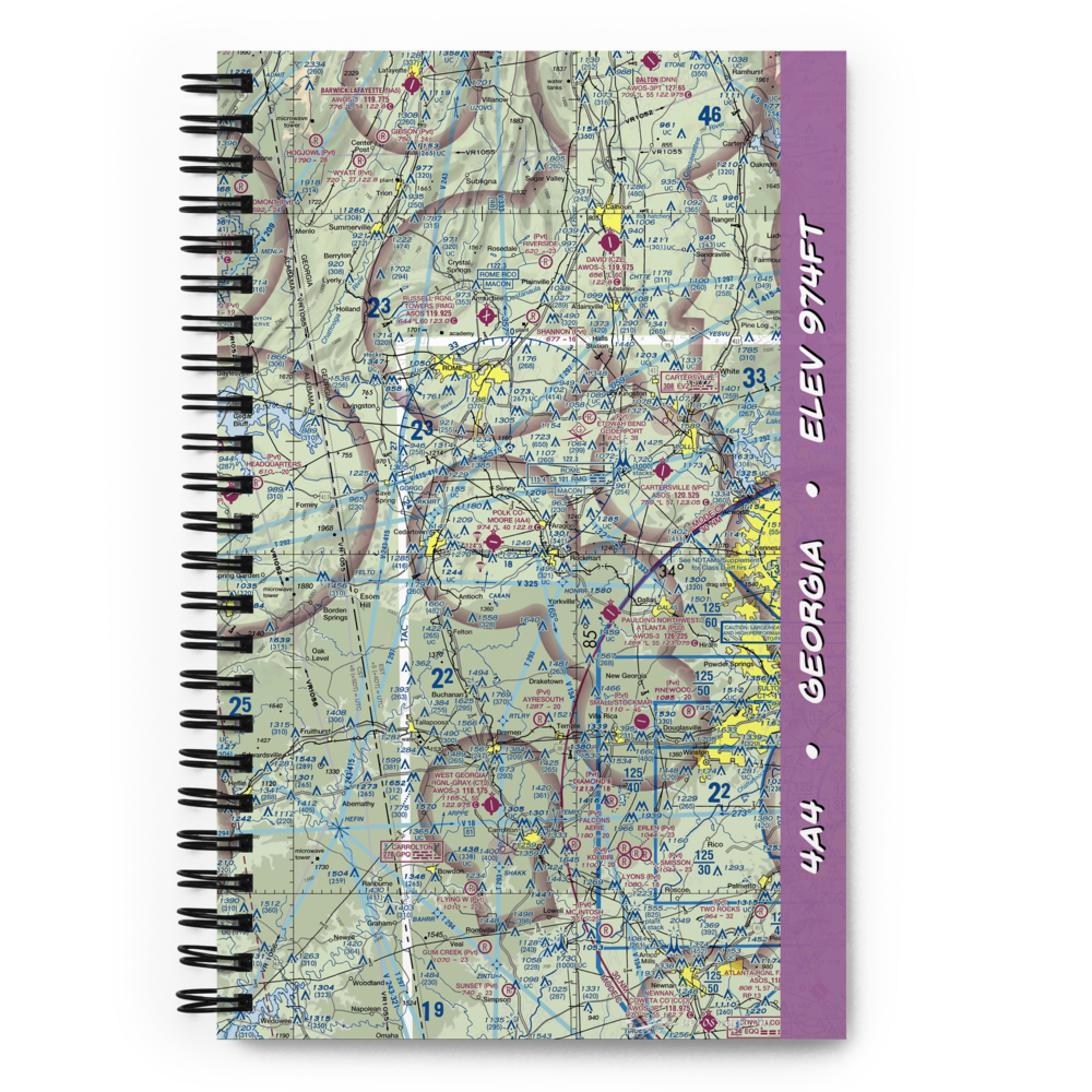 Polk County Airport- Cornelius Moore Field (4A4) VFR Sectional Notebook 