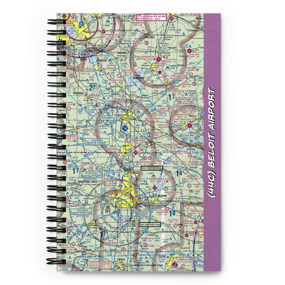 Beloit Airport (44C) VFR Sectional Notebook 