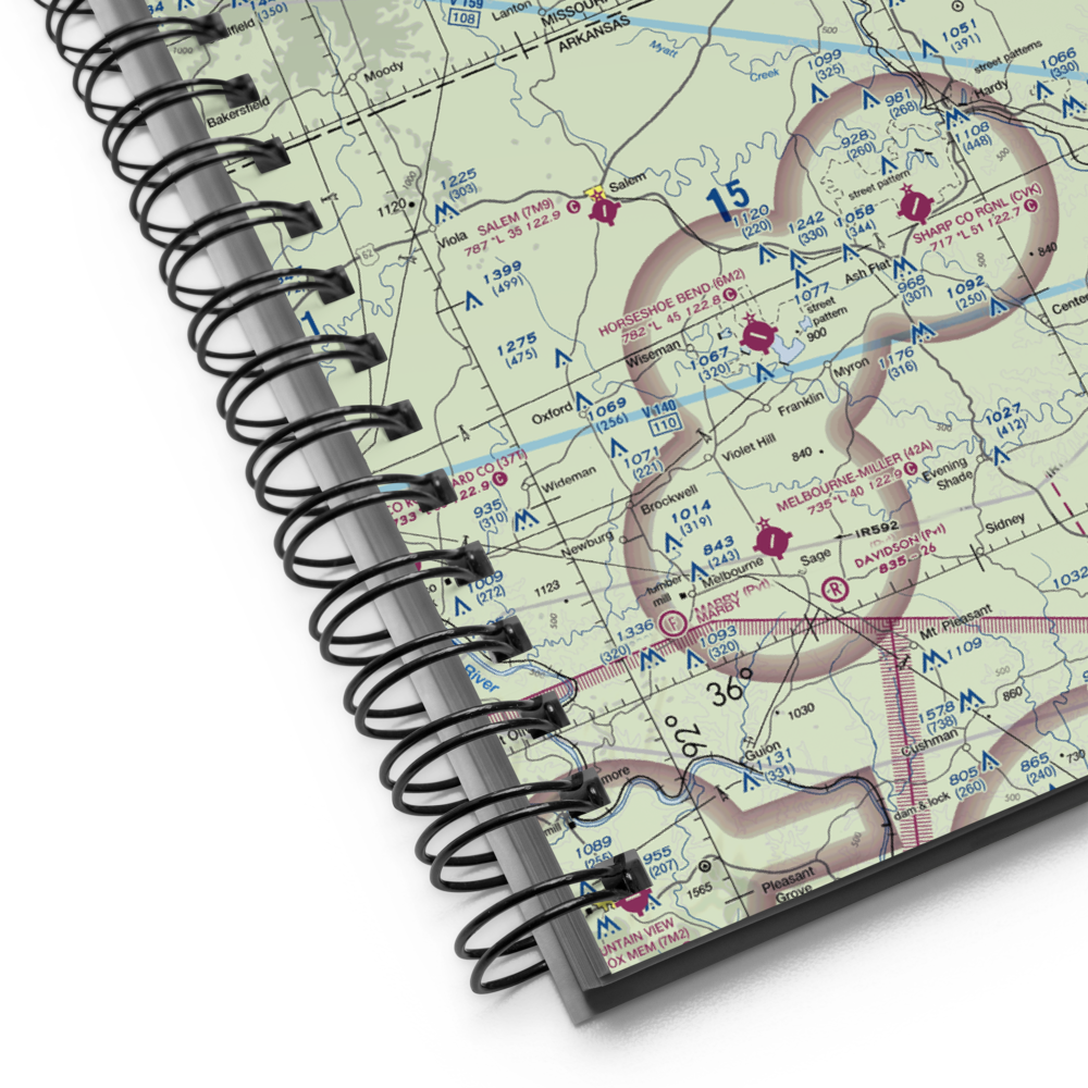 Thayer Memorial Airport (42M) VFR Sectional Notebook 