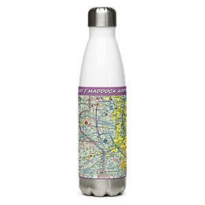 J Maddock Airport (IL38) VFR Sectional Water Bottle