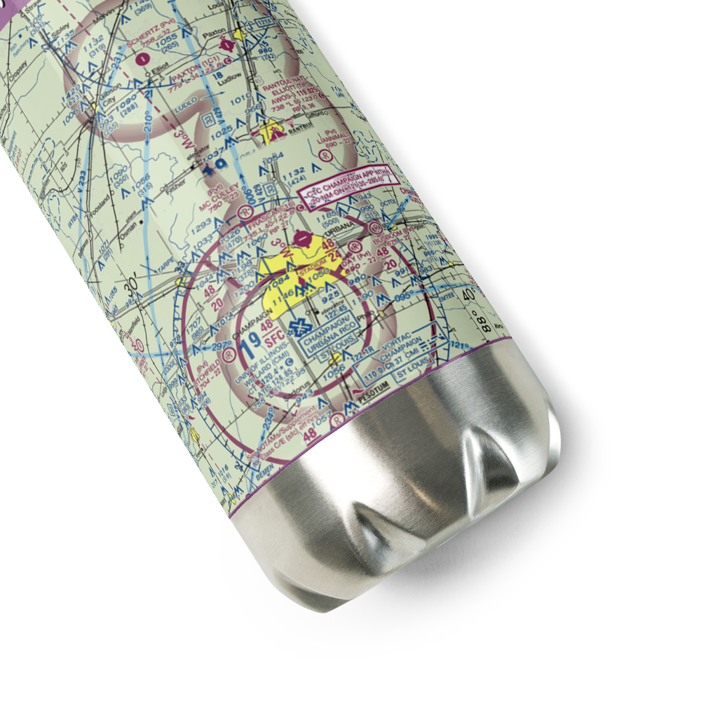 Mc Culley Airport (IL56) VFR Sectional Water Bottle 