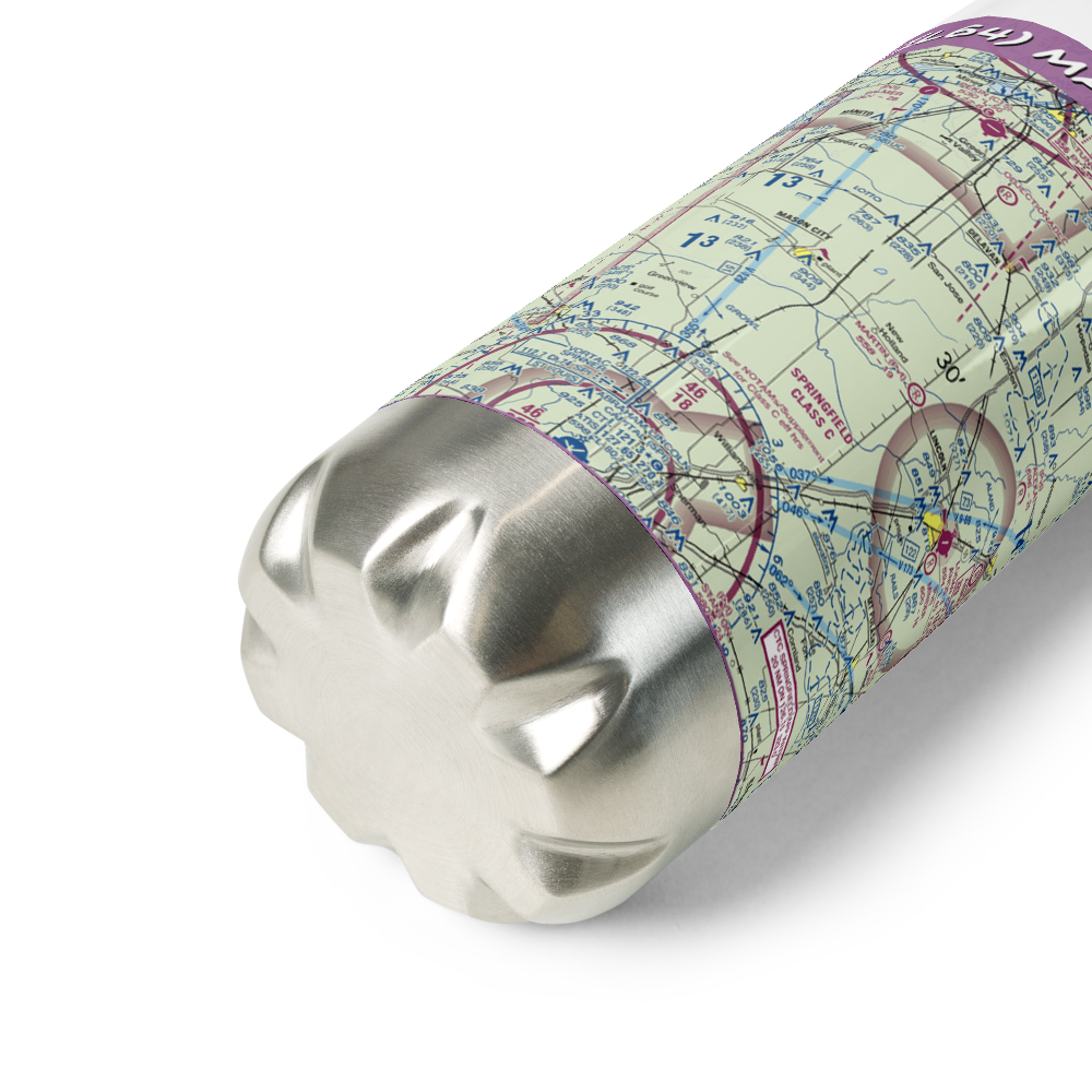 Martin Airport (IL64) VFR Sectional Water Bottle 