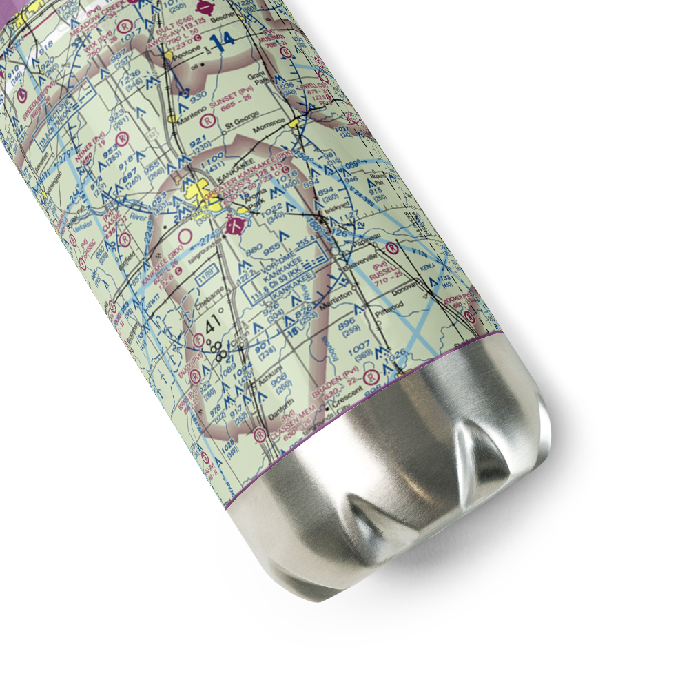 Benoit Airport (IL78) VFR Sectional Water Bottle 