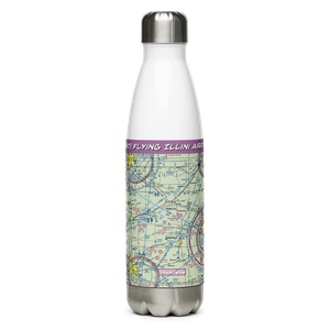Flying Illini Airport (IL80) VFR Sectional Water Bottle