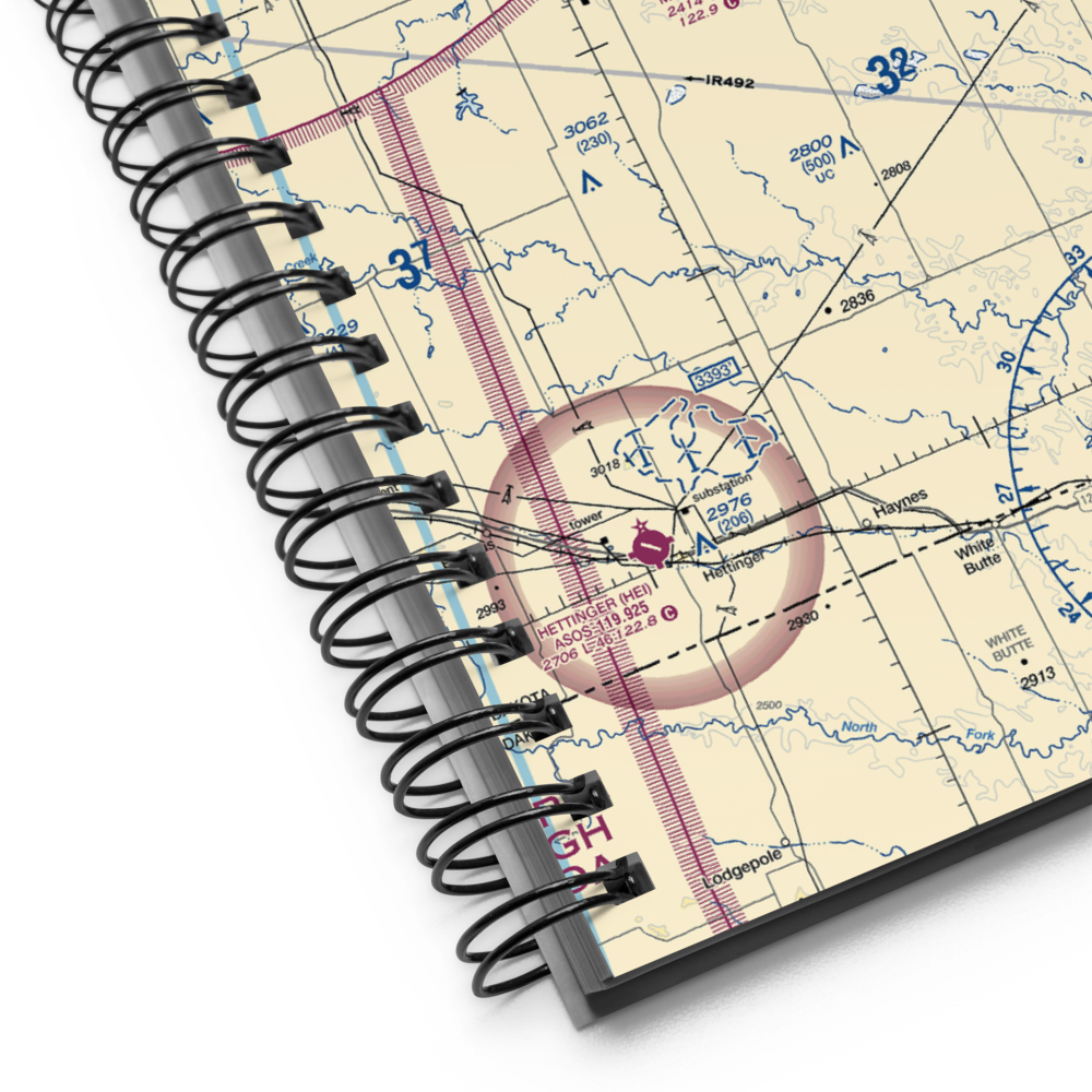 Mott Municipal Airport (3P3) VFR Sectional Notebook 