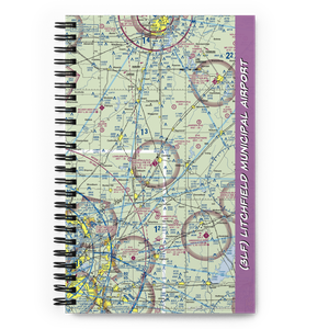 Litchfield Municipal Airport (3LF) VFR Sectional Notebook