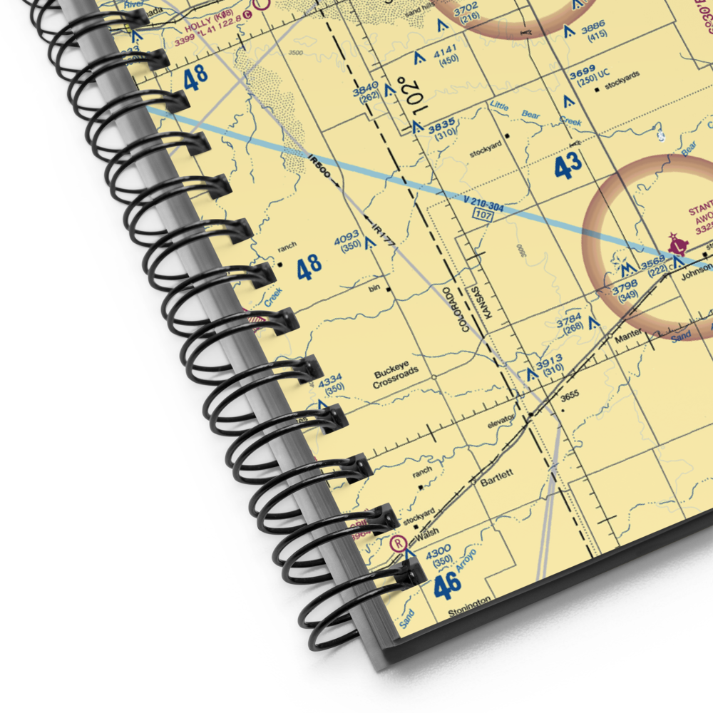 Syracuse Hamilton County Municipal Airport (3K3) VFR Sectional Notebook 