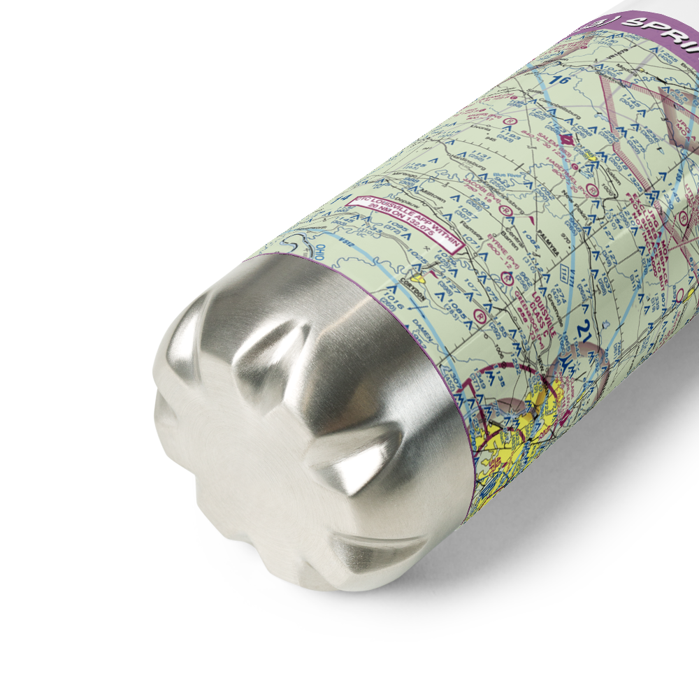 Spring Lake Airport (IN43) VFR Sectional Water Bottle 