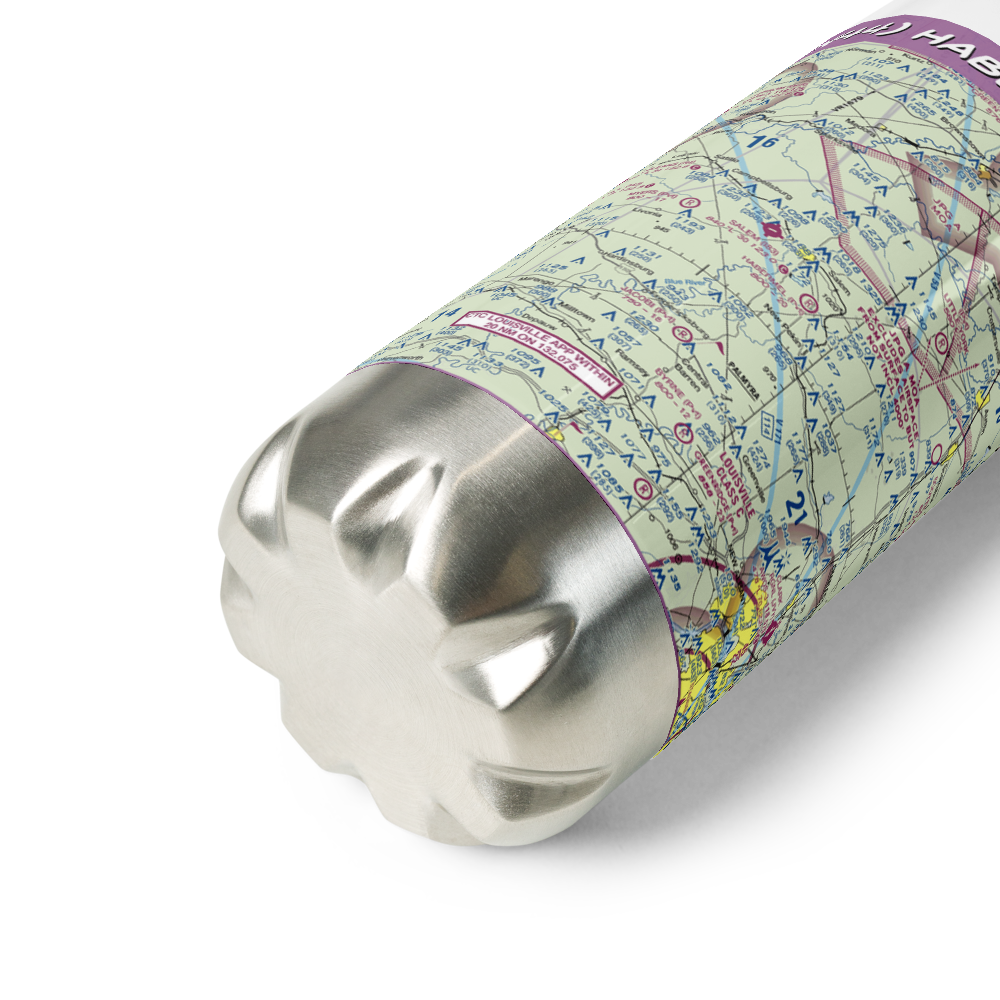 Habermel Airport (IN44) VFR Sectional Water Bottle 