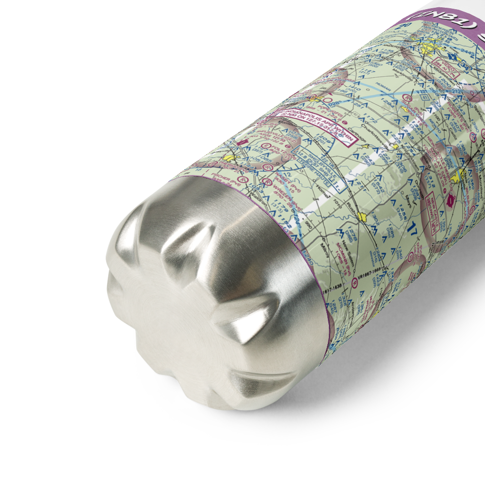 Small Field (IN81) VFR Sectional Water Bottle 