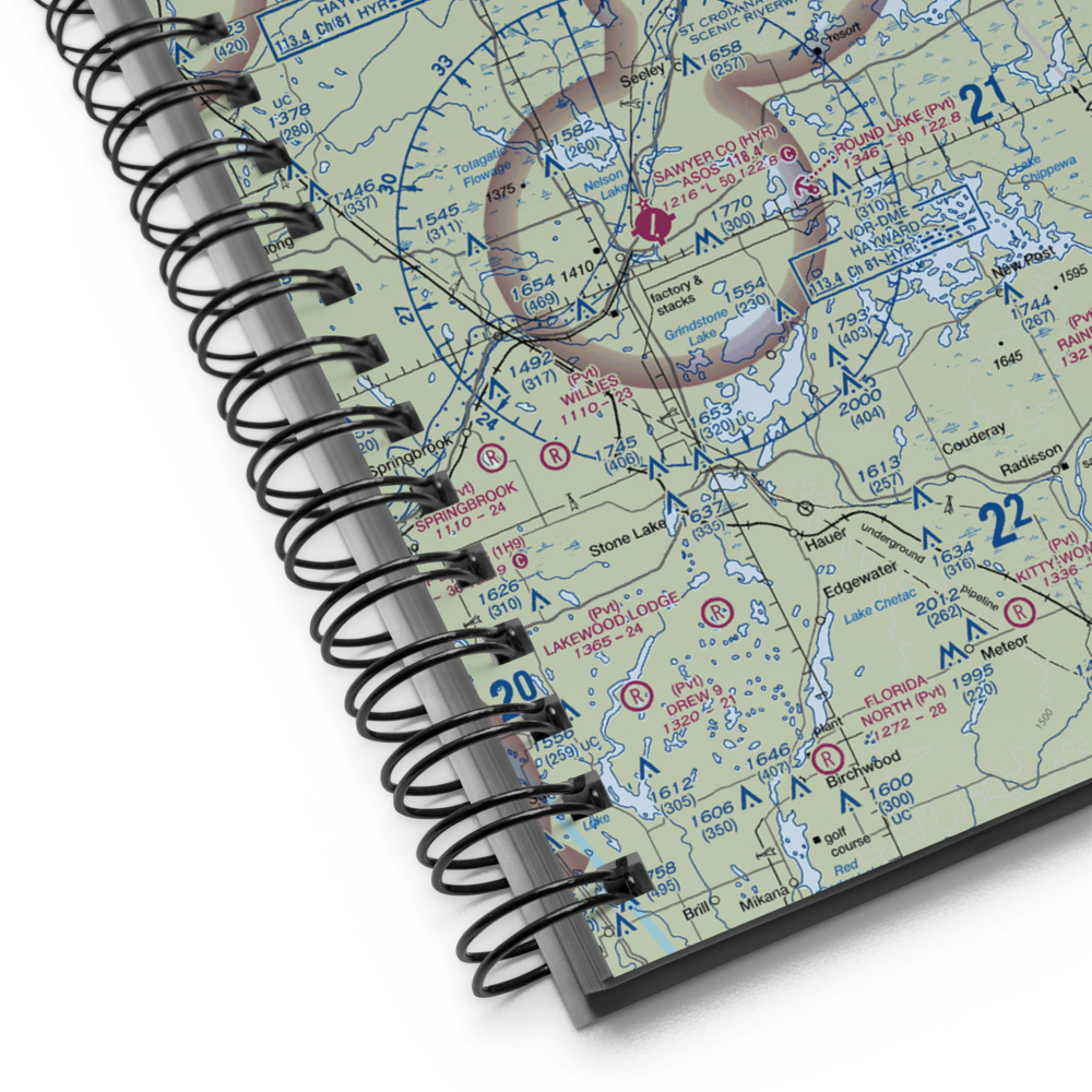 Cable Union Airport (3CU) VFR Sectional Notebook 