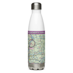 Jay Schertz Farm Airport (IS00) VFR Sectional Water Bottle