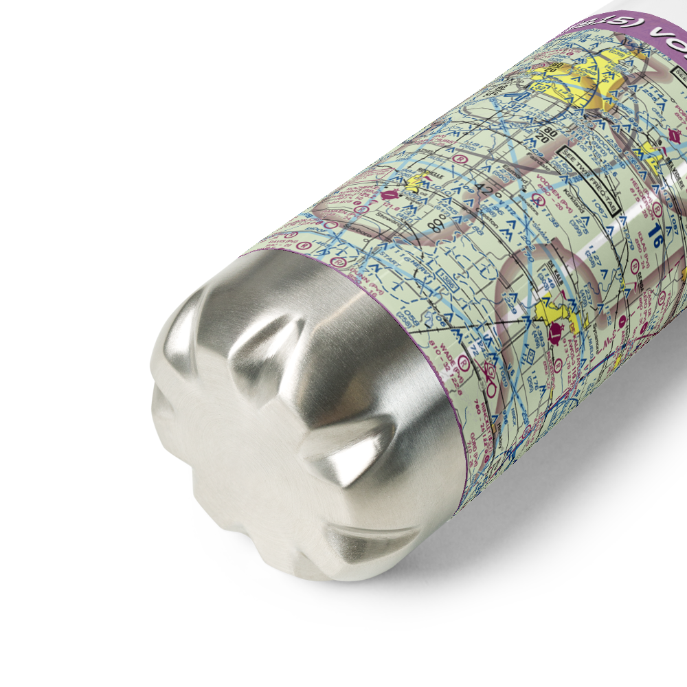 Vodden Airport (IS15) VFR Sectional Water Bottle 