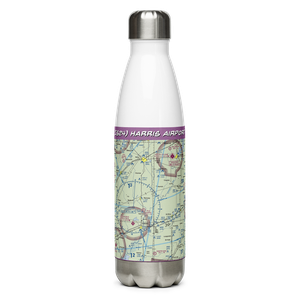 Harris Airport (IS24) VFR Sectional Water Bottle
