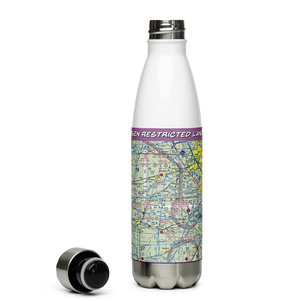 Vogen Restricted Landing Area (IS41) VFR Sectional Water Bottle 