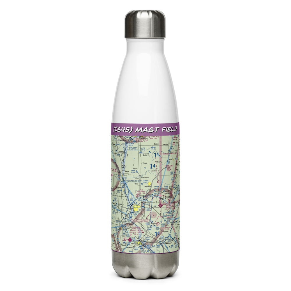 Mast Field (IS45) VFR Sectional Water Bottle 