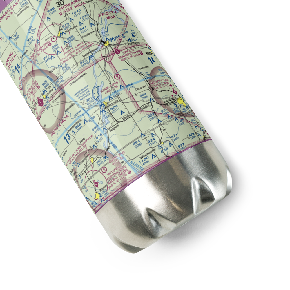 Kloker Airport (IS69) VFR Sectional Water Bottle 