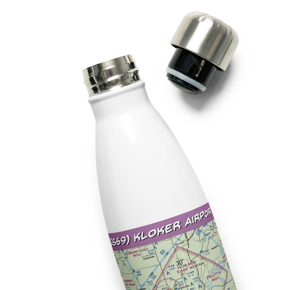 Kloker Airport (IS69) VFR Sectional Water Bottle 