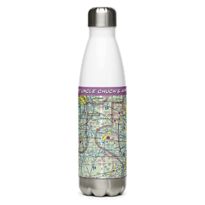 Uncle Chuck's Airport (IS80) VFR Sectional Water Bottle