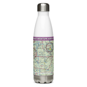 Newton Airport (IS85) VFR Sectional Water Bottle
