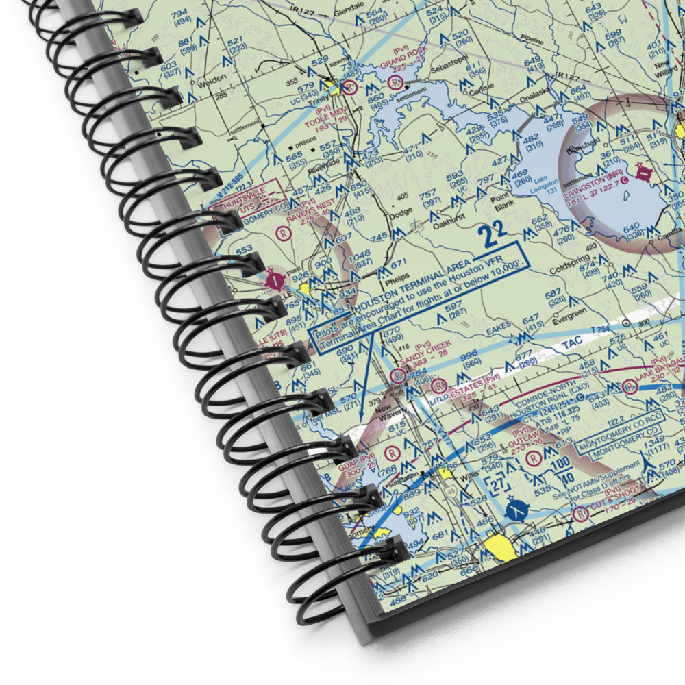 Groveton Trinity County Airport (33R) VFR Sectional Notebook 