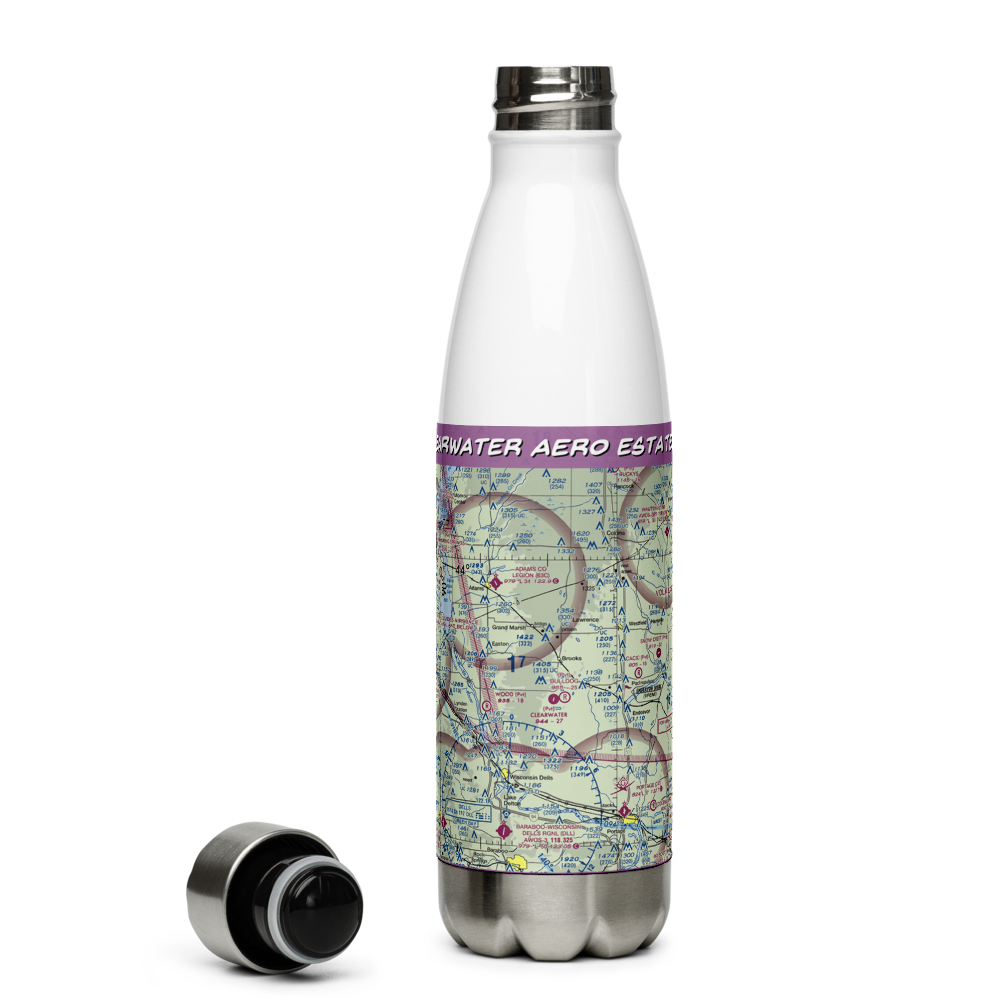Clearwater Aero Estates Airport (JB01) VFR Sectional Water Bottle 