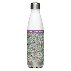 Air-List-Ads Airport (JY07) VFR Sectional Water Bottle