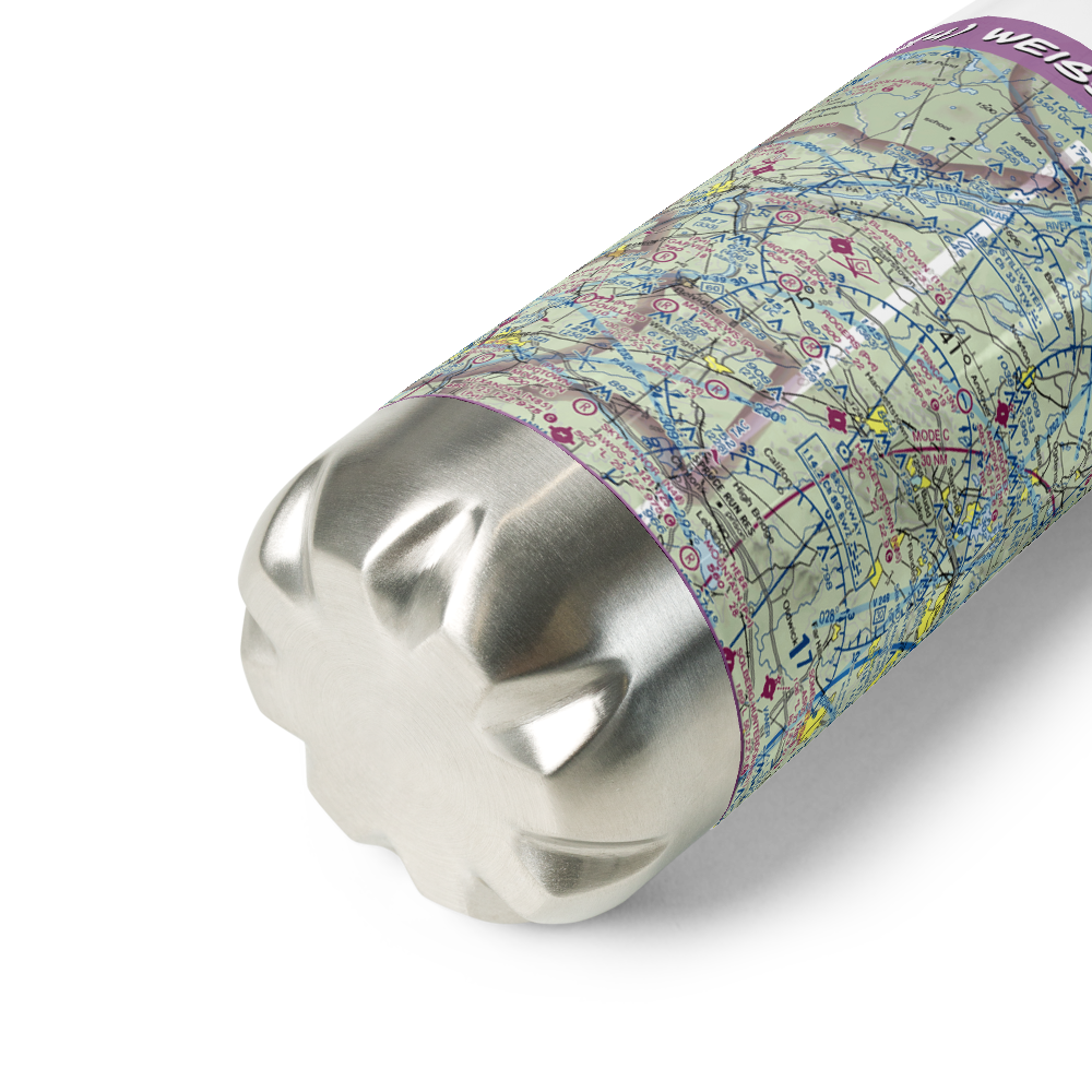 Weiss Farm Airport (JY24) VFR Sectional Water Bottle 