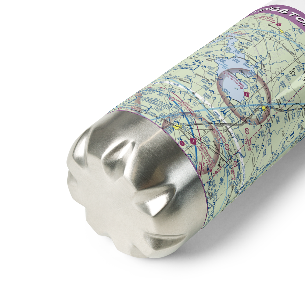 Livingston Municipal Airport (00R) VFR Sectional Water Bottle 