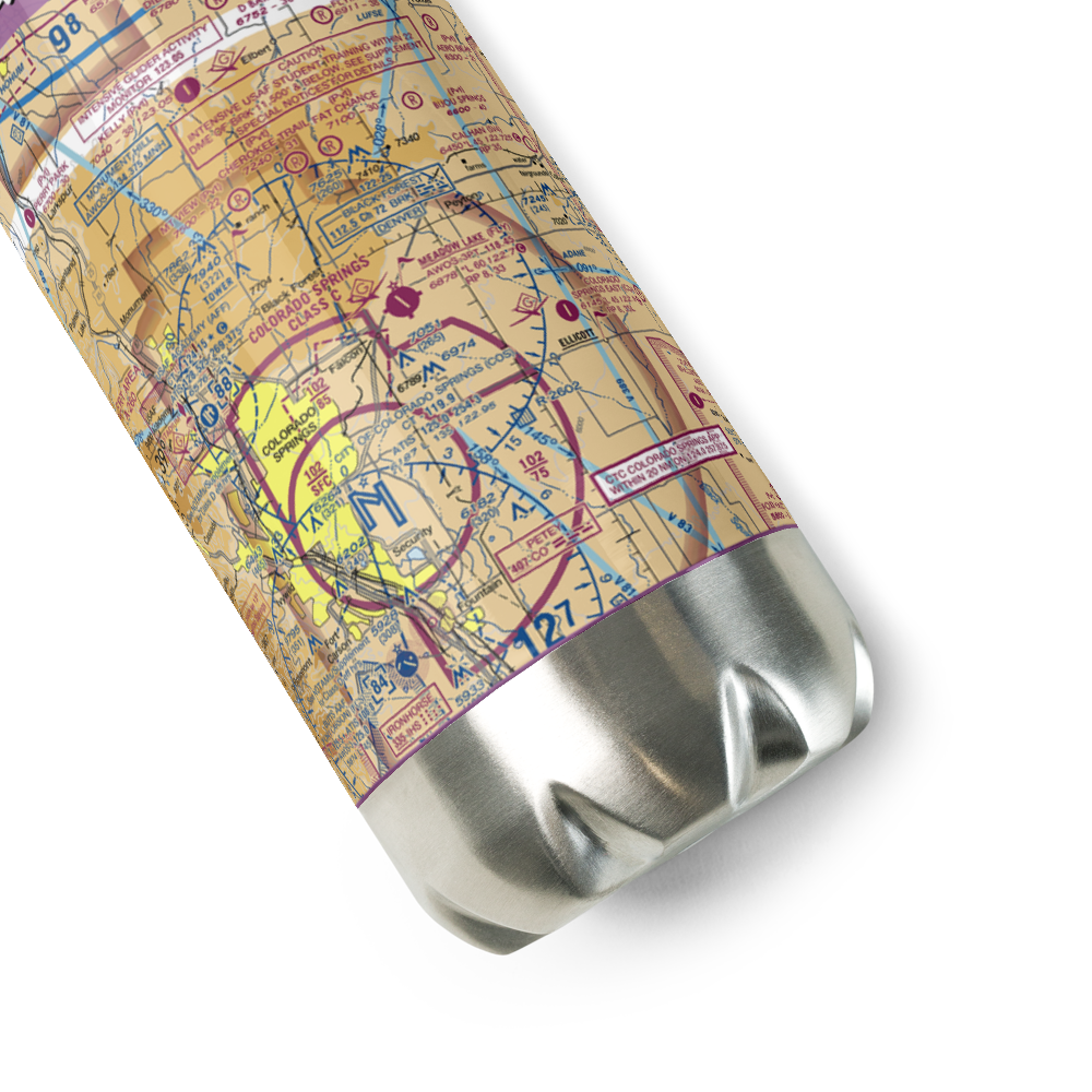 Meadow Lake Airport (FLY) VFR Sectional Water Bottle 