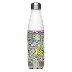 Capitol Airport (02C) VFR Sectional Water Bottle