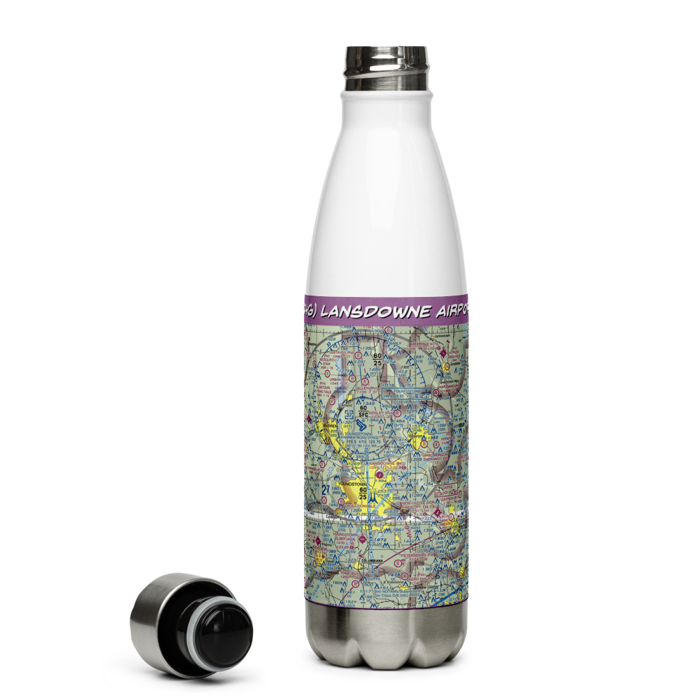 Lansdowne Airport (04G) VFR Sectional Water Bottle 