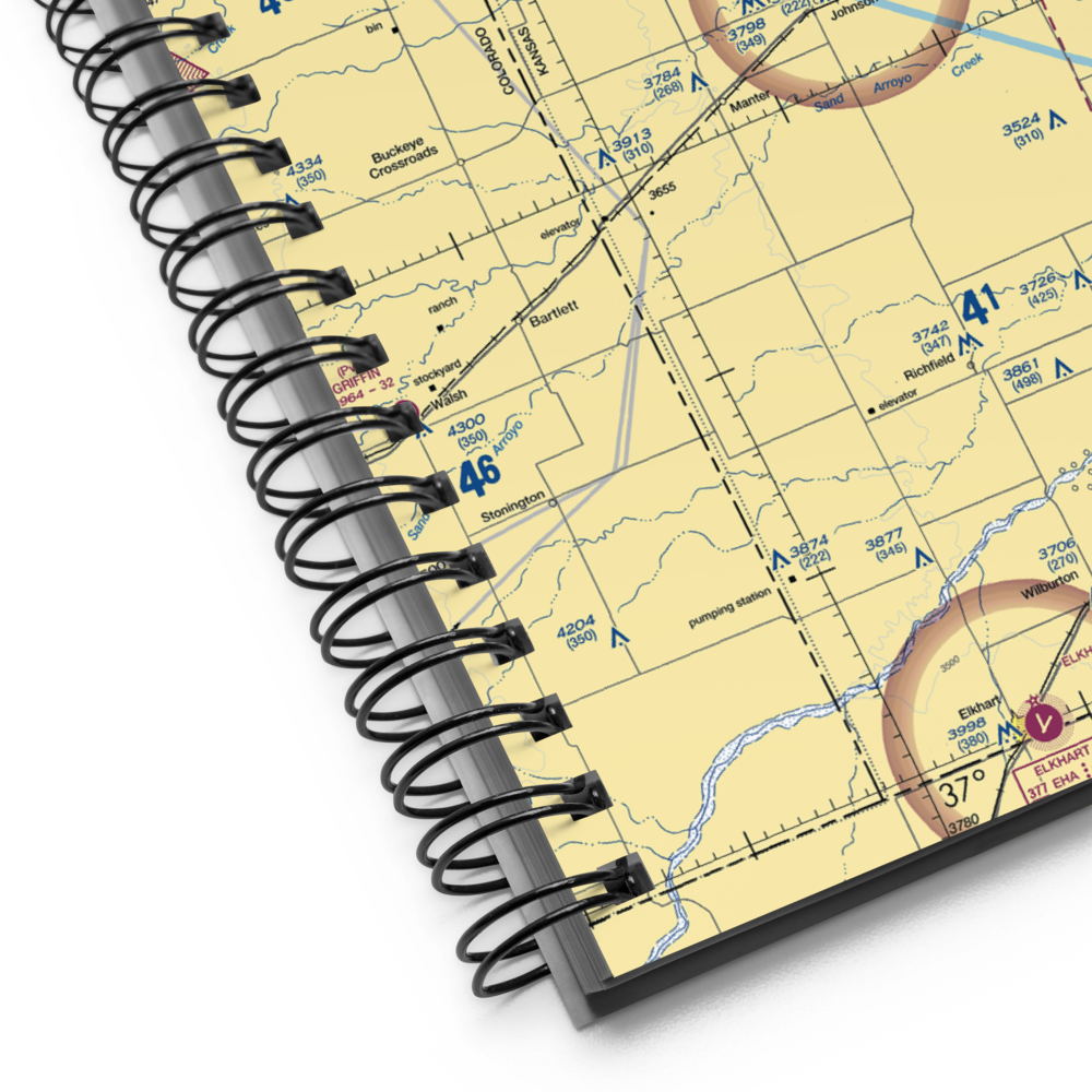 Stanton County Municipal Airport (JHN) VFR Sectional Notebook 