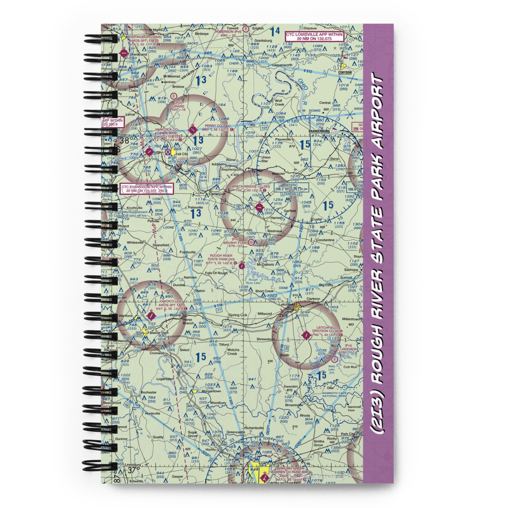 Rough River State Park Airport (2I3) VFR Sectional Notebook 
