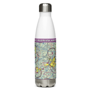 Riverview Airport (08C) VFR Sectional Water Bottle