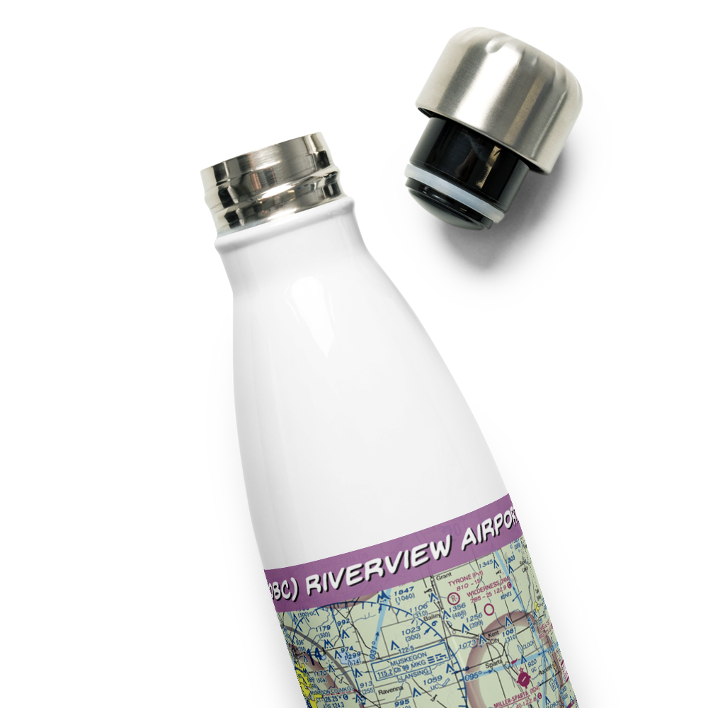 Riverview Airport (08C) VFR Sectional Water Bottle 