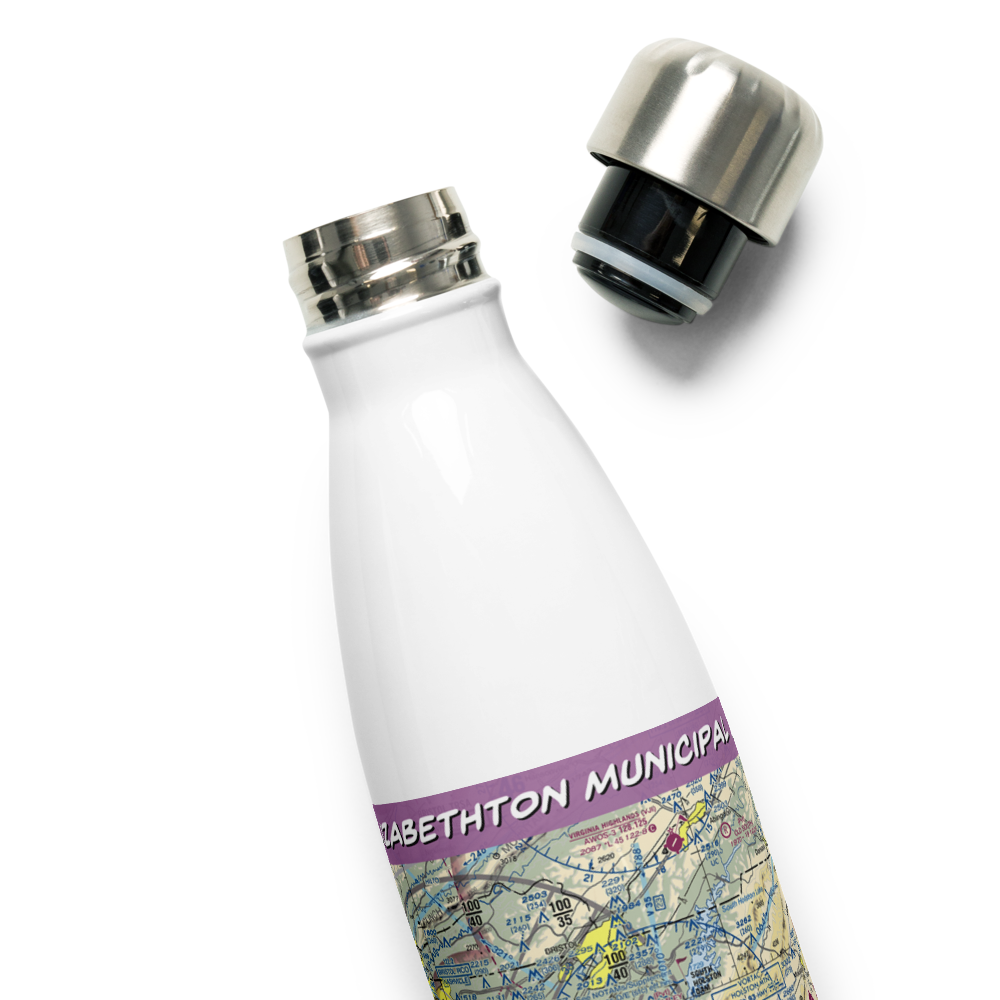 Elizabethton Municipal Airport (0A9) VFR Sectional Water Bottle 