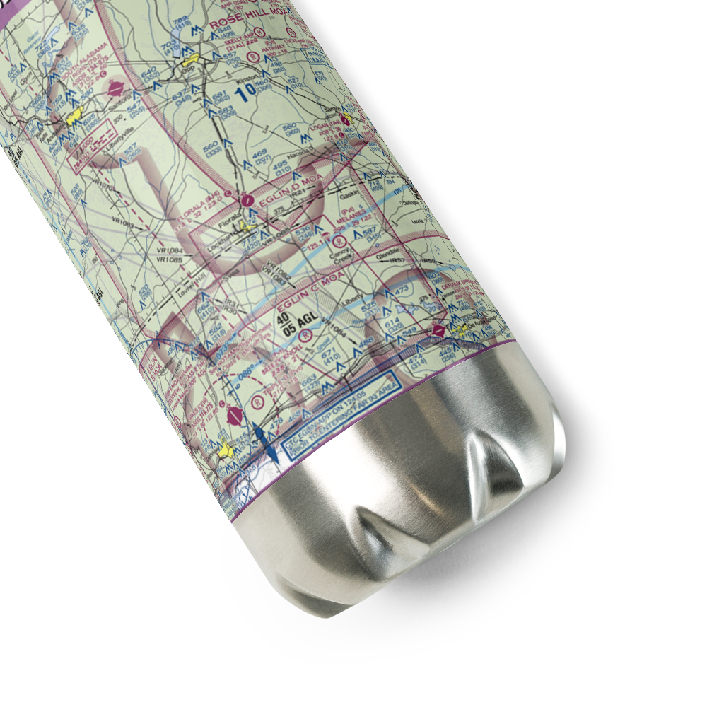 Florala Municipal Airport (0J4) VFR Sectional Water Bottle 