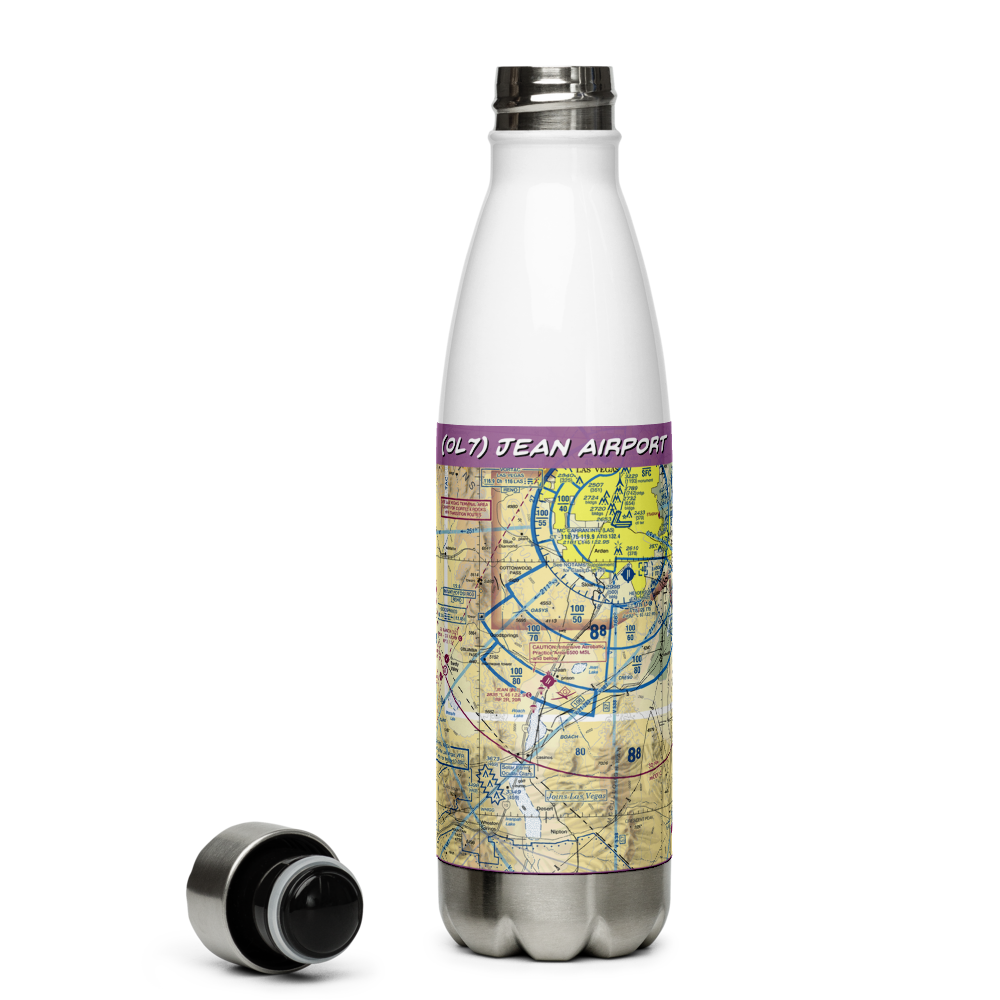 Jean Airport (0L7) VFR Sectional Water Bottle 